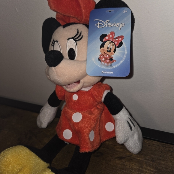 NWT Disney Minnie Mouse 11 " Plush Beanbag Doll with hangtag - Picture 4 of 5